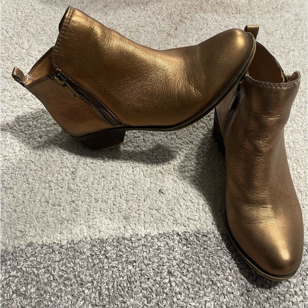 Lucky Brand Bronze Ankle Boots